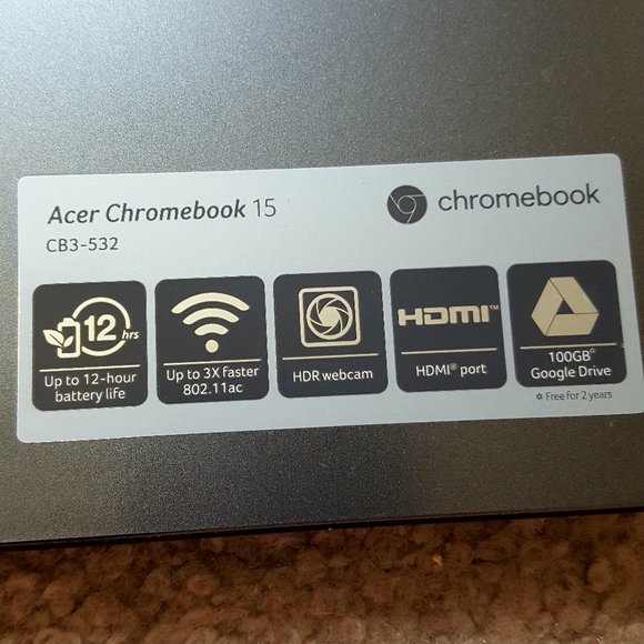 Acer Chromebook 15 laptop in good condition - Picture 1 of 8
